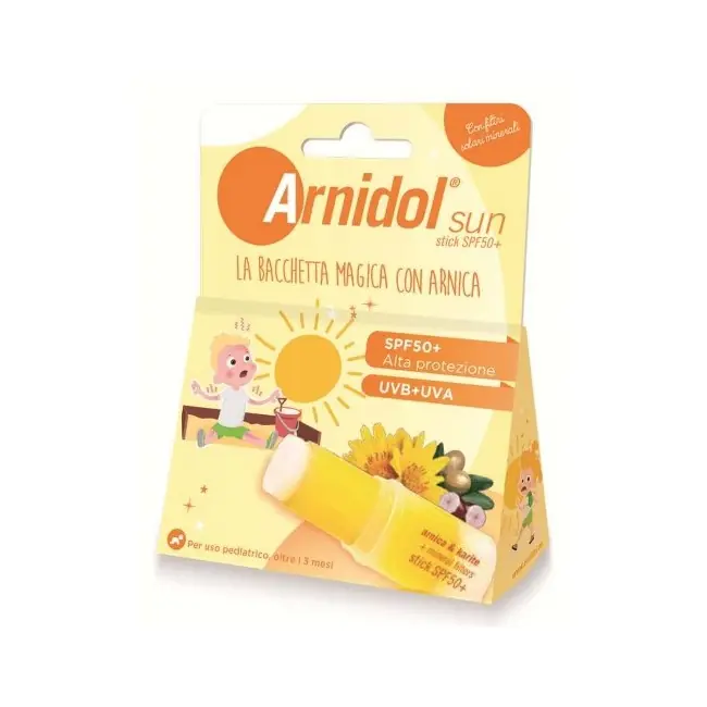 ARNIDOL SUN STICK SPF50+ 15 G Spedizione Mondiale